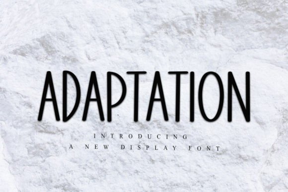 Adaptation: A Fun Display Font for Social Media and Brand Campaigns