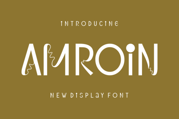 Amroin: A Modern Display Typeface