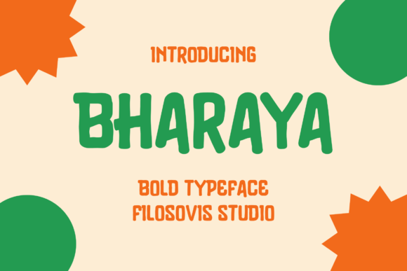 Bharaya: A Quirky Display Font for Small Business Branding