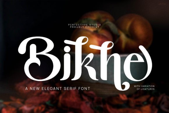 Bikne Display Font: Elegant Serif Typography for Luxe Branding
