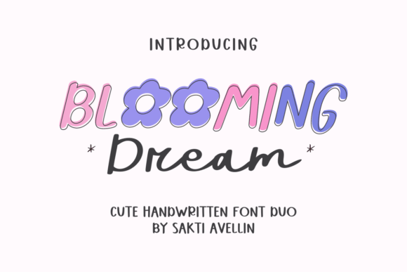 Blooming Dream: A Whimsical Display Font Duo for Web Designers