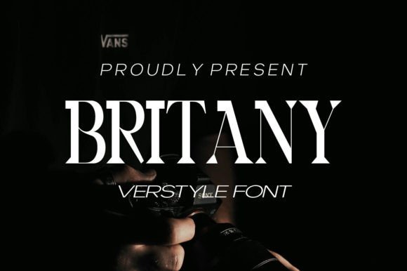Britany Display Font for Polished Online Branding