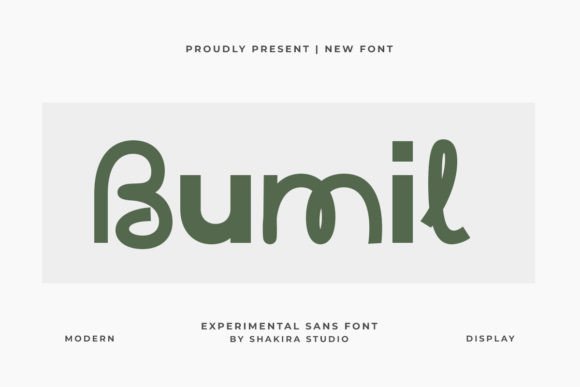 Bumil Experimental Sans Serif Font Brings Bold Character to Branding Projects