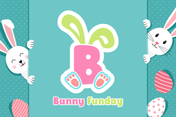 Bunny Funday Typeface: Whimsical Bunny Ears for Web Design