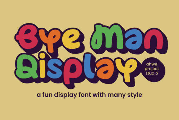Bye Man Display Font: Bold Letterforms for Web Designers
