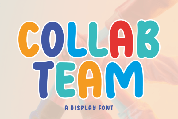 Collab Team: A Playful Display Font for Editorial Design