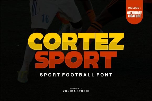Cortez Sport: Bold Display Font for Handmade Creations