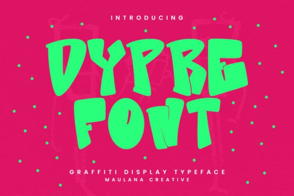 Dypre Graffiti Display Typeface for Bold Campaign Visuals