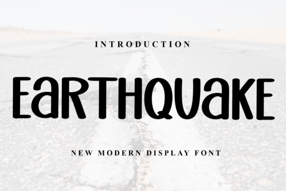 Earthquake Display Font for Crafters and Handmade Product Designs