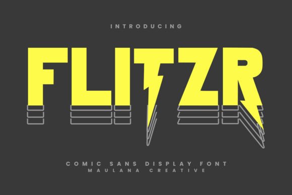Flitzr Flash: A Playful Display Font for Web Designers