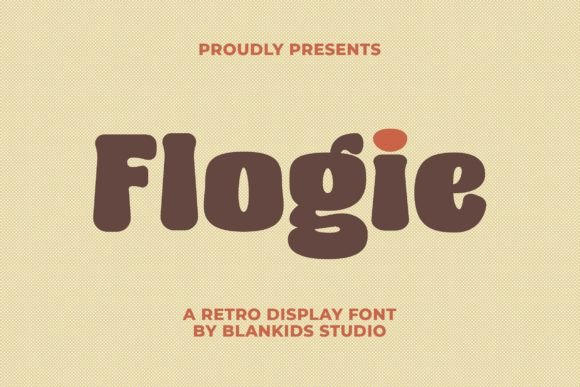 Flogie: A Nostalgic Display Font for Modern Design