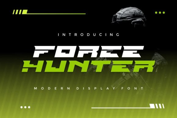 Force Hunter: A Bold Display Font for Memorable Branding