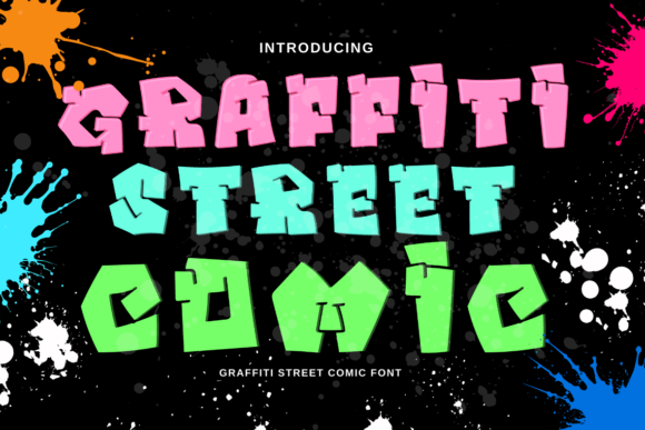 Graffiti Street Comic Font for Web Design and Branding