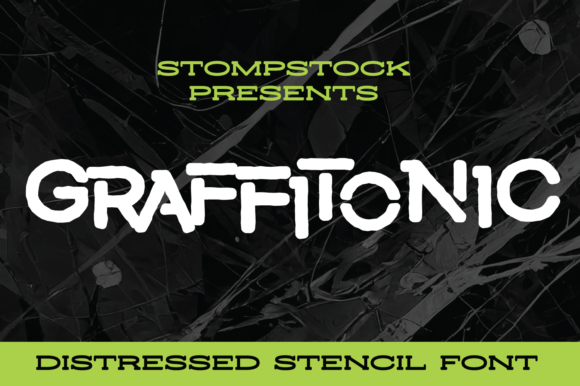 Graffitonic: A Rounded Stencil Font for Bold Digital Branding