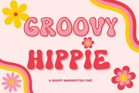 Groovy Hippie Display Font for Editorial Design