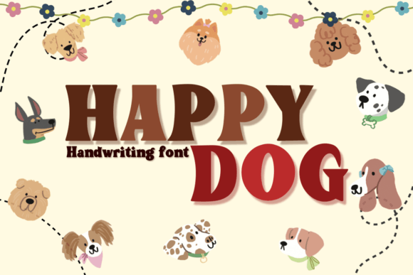 Happy Dog: A Friendly Display Font for Small Business Branding