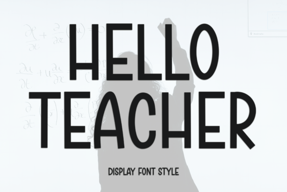 Hello Teacher Typeface Review for Festive Branding