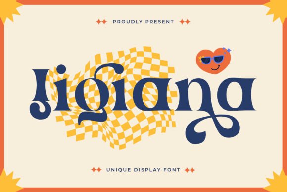 Jigiana: A Creative Display Font for Standout Brand Designs