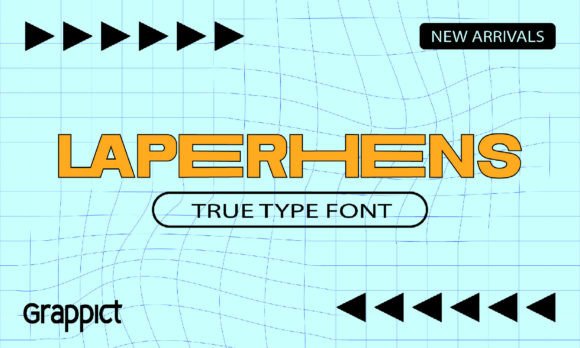 Laperhens Font: A Display Typeface for Elegant Logos and Headlines