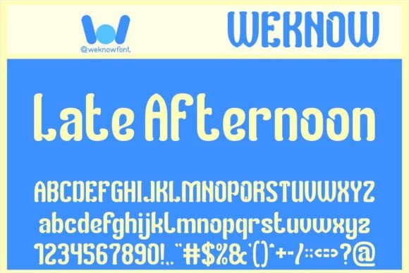 Late Afternoon Typeface for Modern Web Design