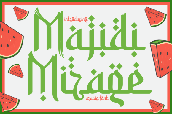 Majidi Mirage: A Display Font for Modern Arabic Marketing