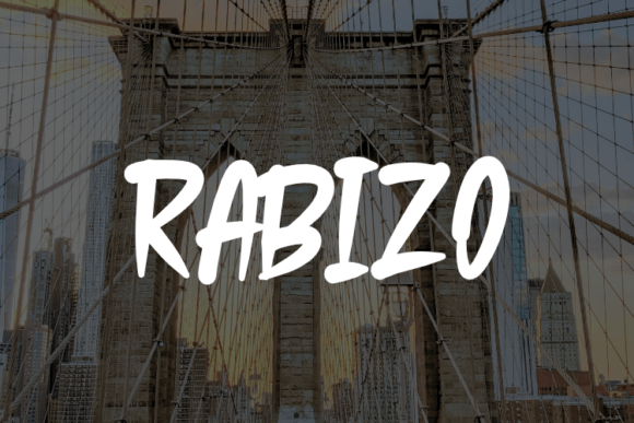 Rabizo Display Font for Campaign-Ready Brand Graphics