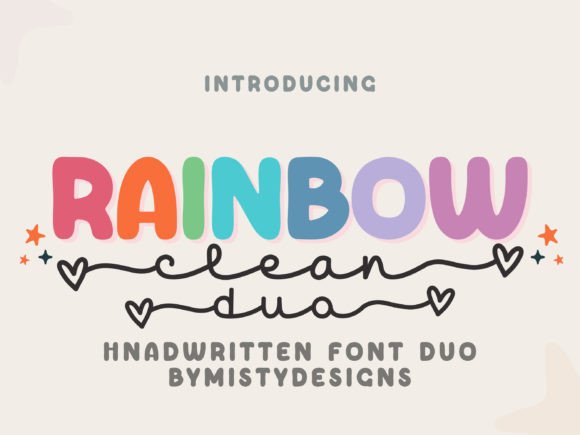 Rainbow Duo Typeface for Joyful Web Design