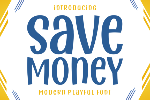 Save Money: A Chic Display Font for Modern Branding Projects