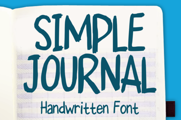 Simple Journal Handwritten Font: A Web Designer's Test for Digital Layouts