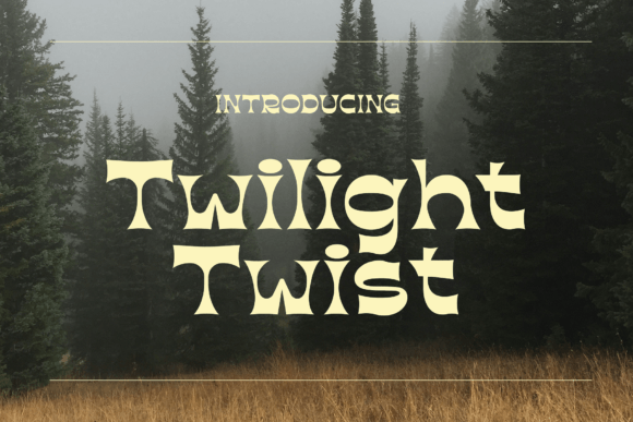 Twilight Twist: A Retro Display Font for Handmade Shop Branding