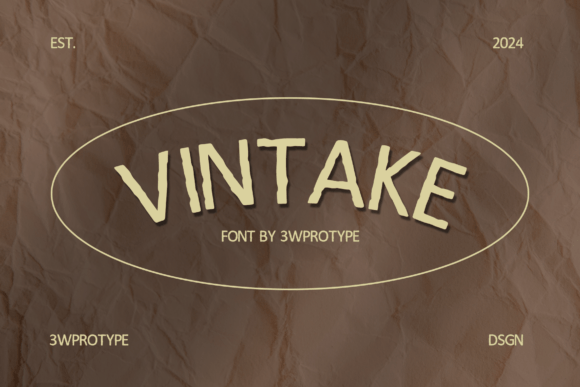 Vintake Display Font for Web Designers and Digital Creators